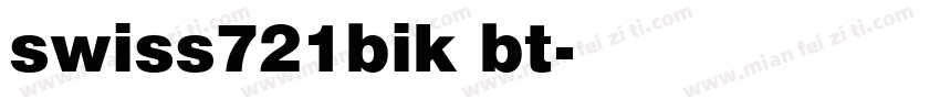 swiss721bik bt字体转换